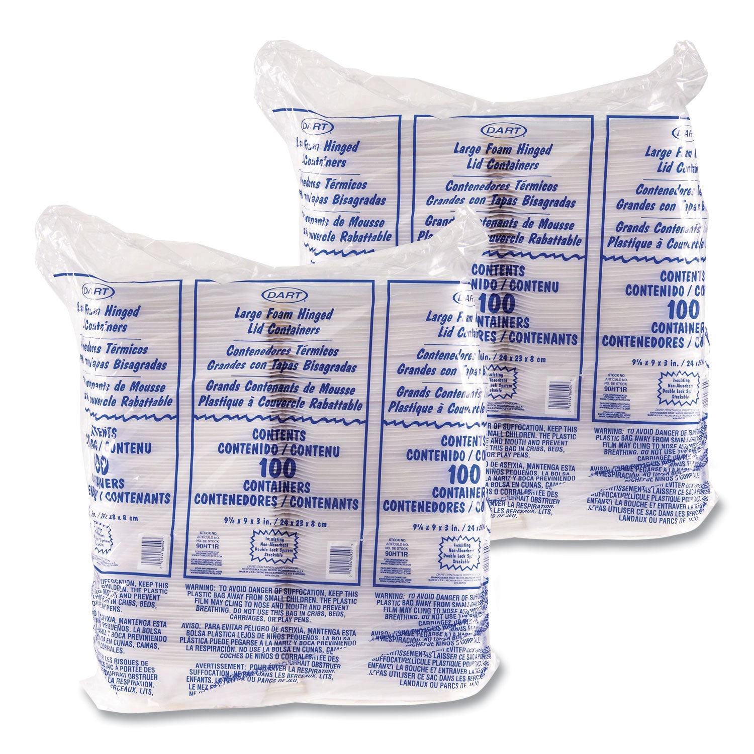 White - Foam Body - 2 / Carton