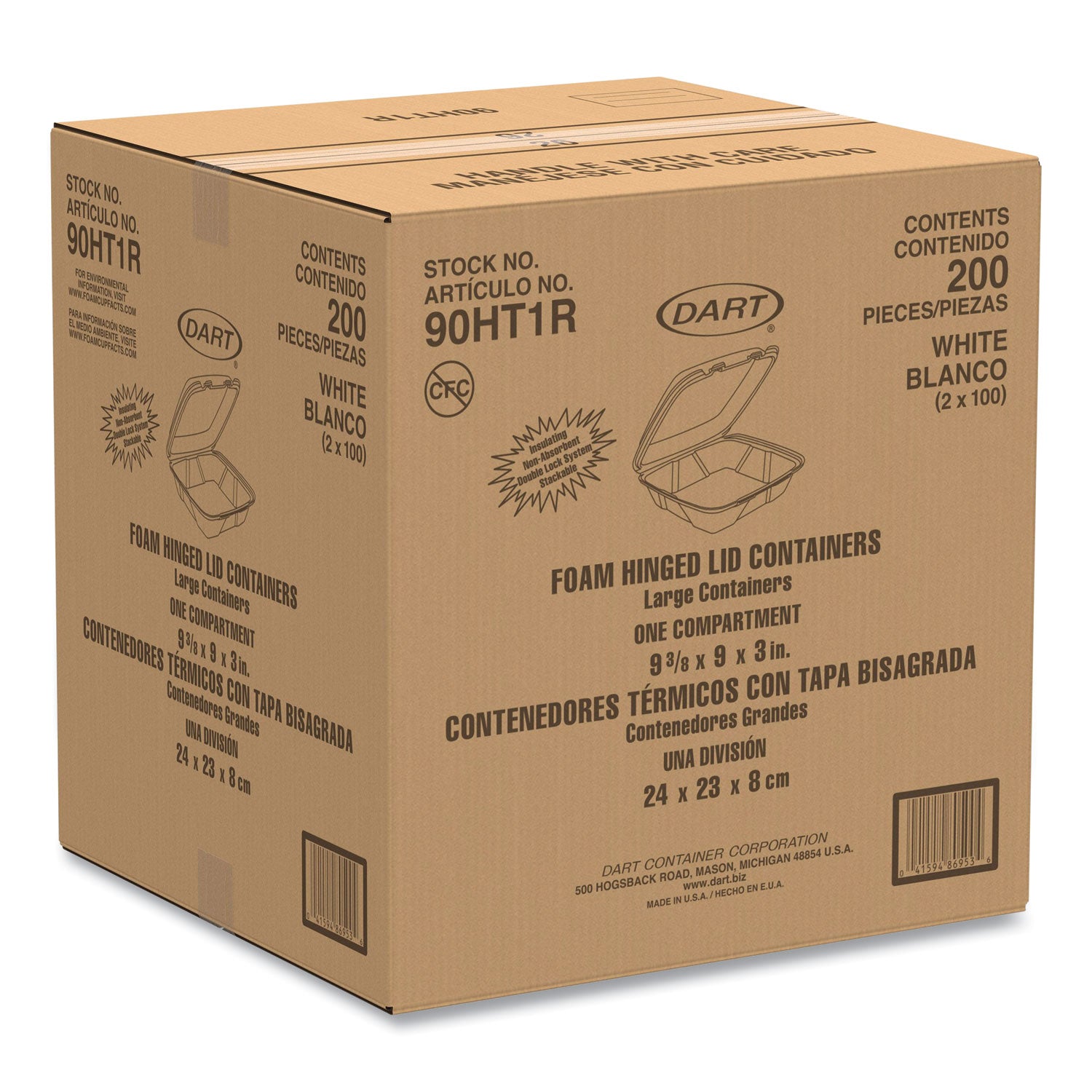 White - Foam Body - 2 / Carton