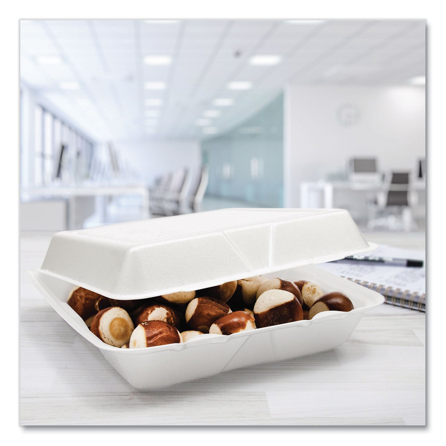 White - Foam Body - 100/Pack - 2 / Carton