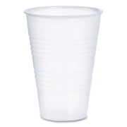 High-Impact Polystyrene Cold Cups, 14 oz, Plastic, Translucent, 50/Sleeve. 20 Sleeves/Carton