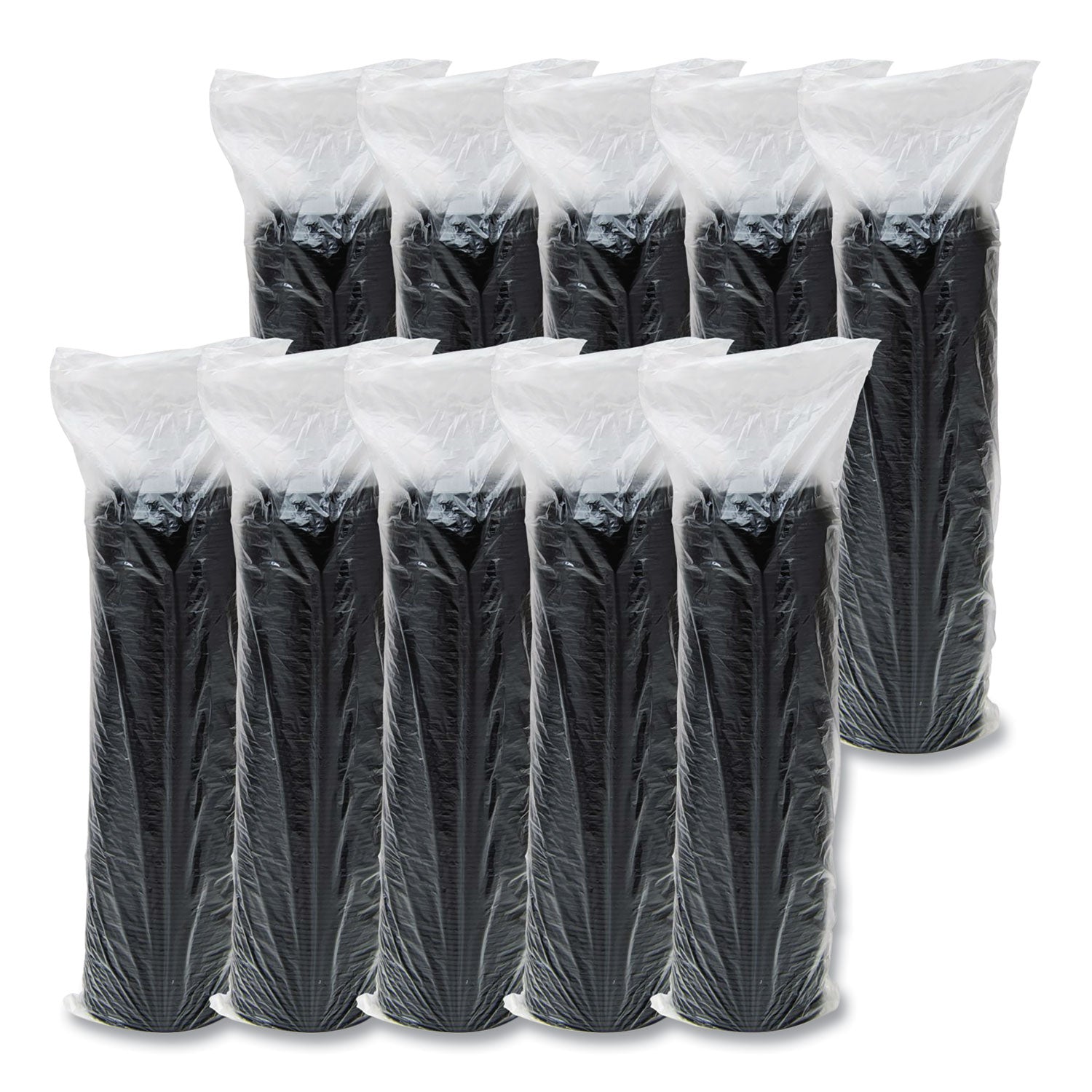 Cappuccino Dome Sipper Lids, Fits 12 oz to 24 oz Hot Cups, Plastic, Black, 100/Pack, 10 Packs/Carton