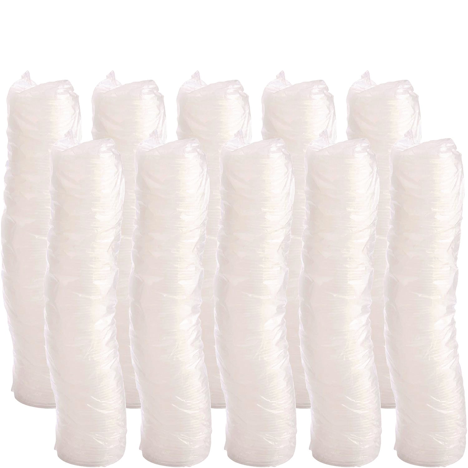 Plastic Lids, Vented, Fits 4 oz Hot Cups, Translucent, 100/Pack, 10 Packs/Carton