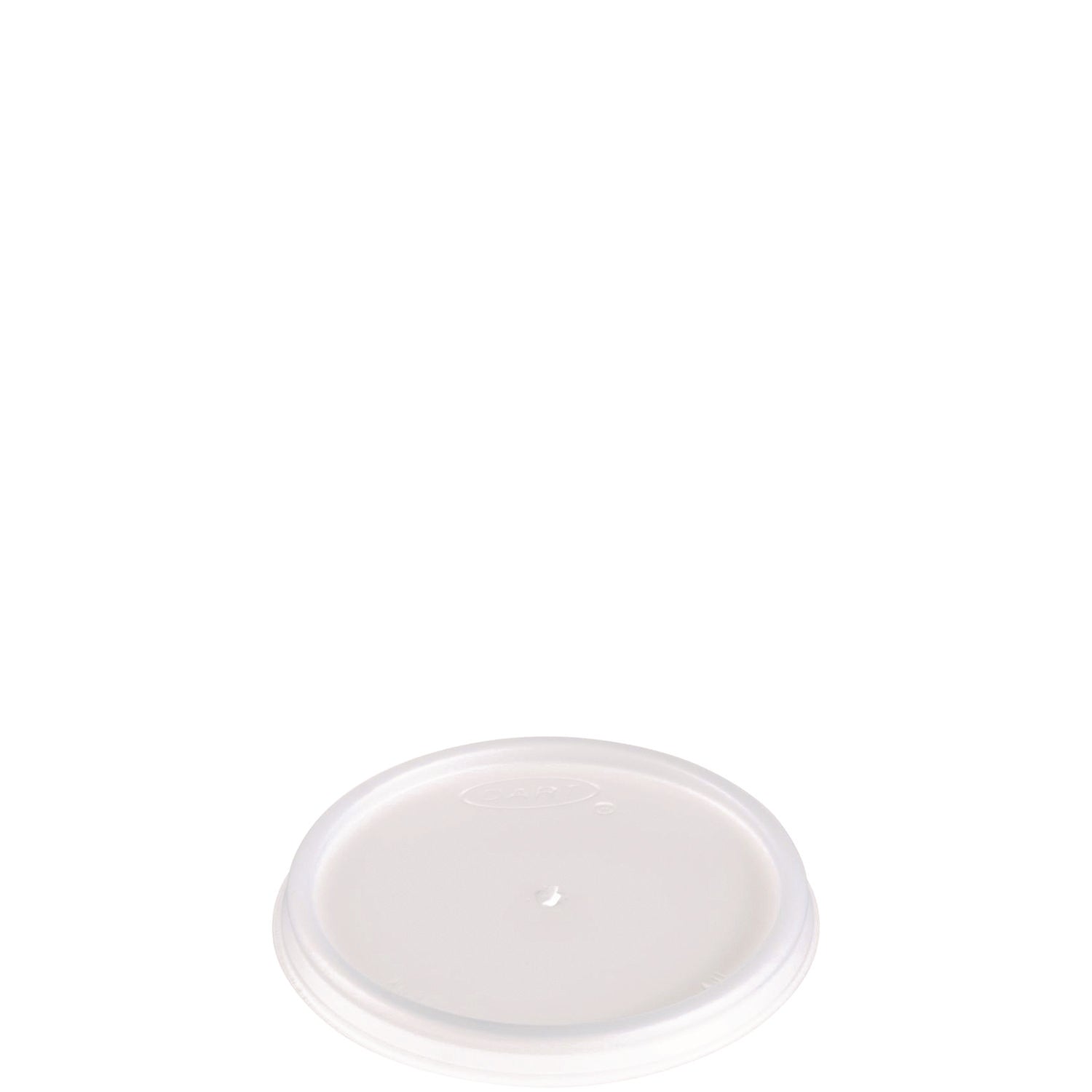 Plastic Lids, Vented, Fits 4 oz Hot Cups, Translucent, 100/Pack, 10 Packs/Carton