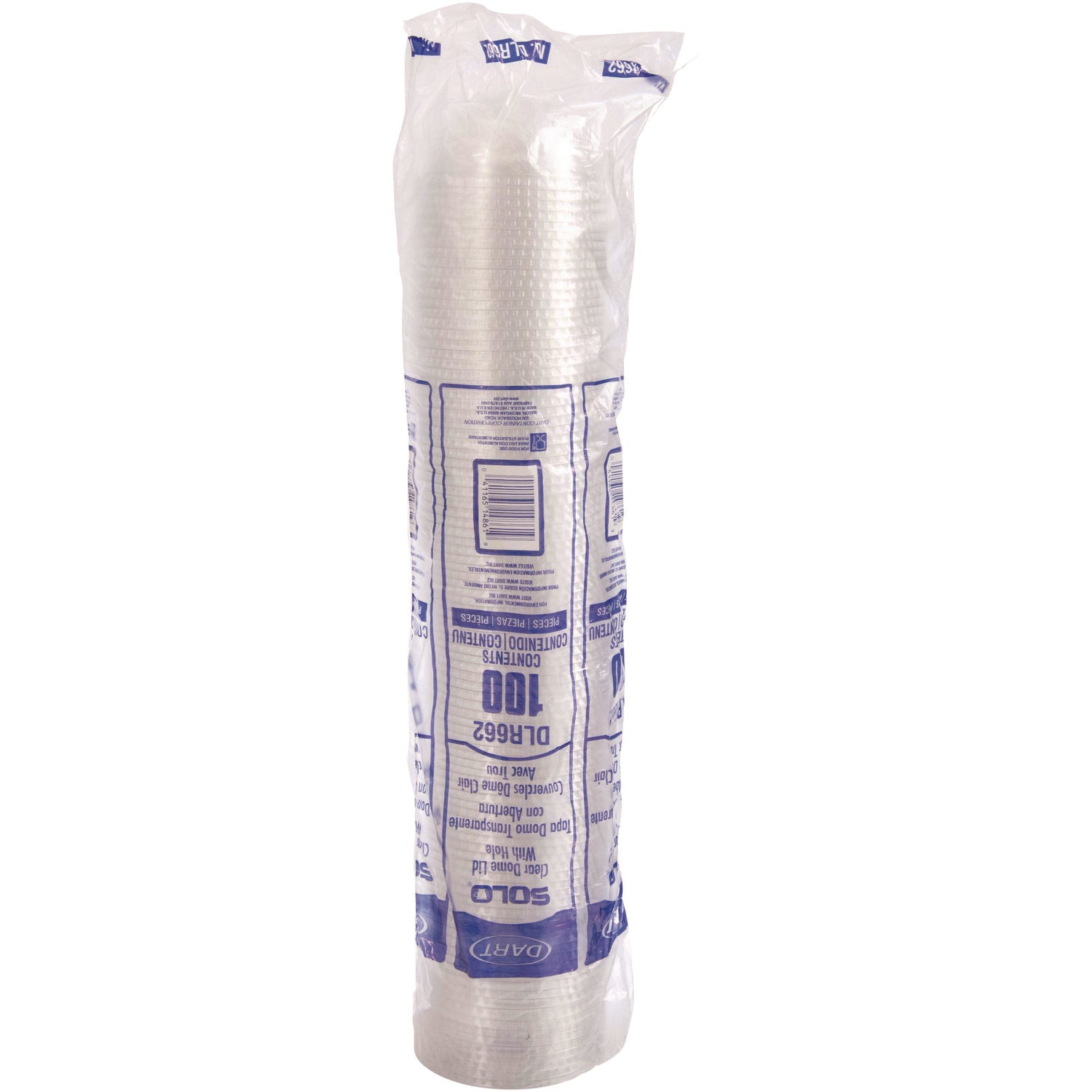 Dome-Top Cold Cup Lids, Fits 16 oz Cold Cups, Plastic, Clear, 1,000/Carton