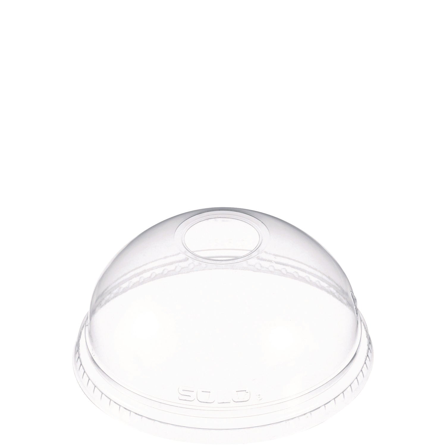 Ultra Clear Dome Cold Cup Lids, Fits 16 oz to 24 oz Cold Cups, Plastic, Clear, 1,000/Carton