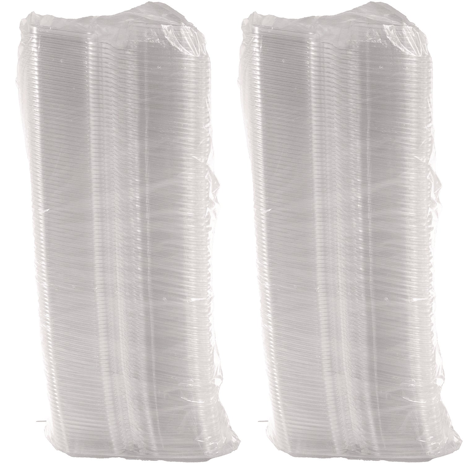 ClearPac SafeSeal Tamper-Resistant/Evident Containers, Domed Lid, 8 oz, Clear, Plastic, 100/Bag, 2 Bags/Carton