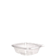 ClearPac SafeSeal Tamper-Resistant/Evident Containers, Flat Lid, 8 oz, Clear, Plastic, 100/Bag, 2 Bags/Carton