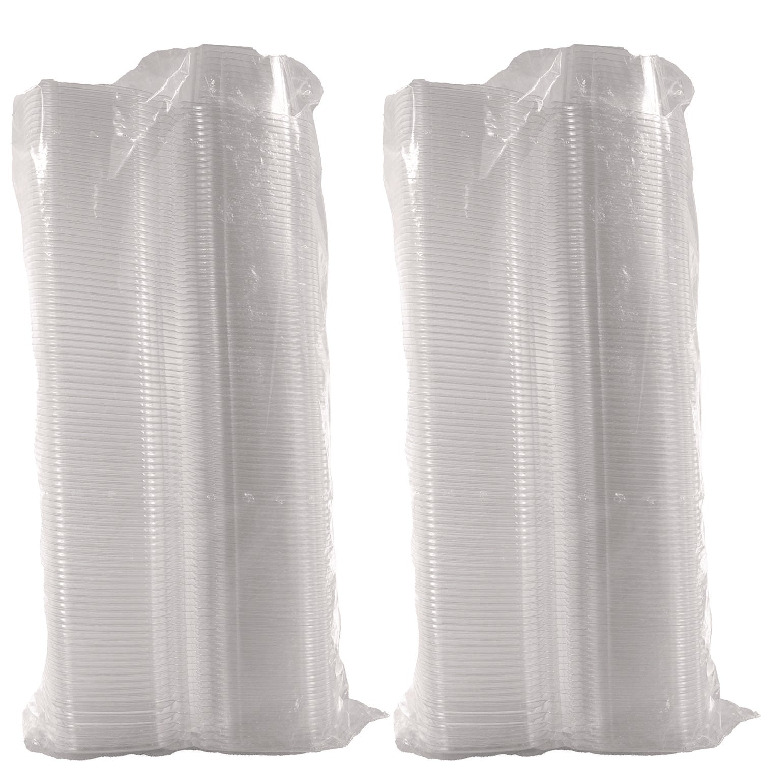 ClearPac SafeSeal Tamper-Resistant/Evident Containers, Flat Lid, 16 oz, Clear, Plastic, 100/Bag, 2 Bags/Carton