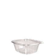 ClearPac SafeSeal Tamper-Resistant/Evident Containers, Flat Lid, 16 oz, Clear, Plastic, 100/Bag, 2 Bags/Carton