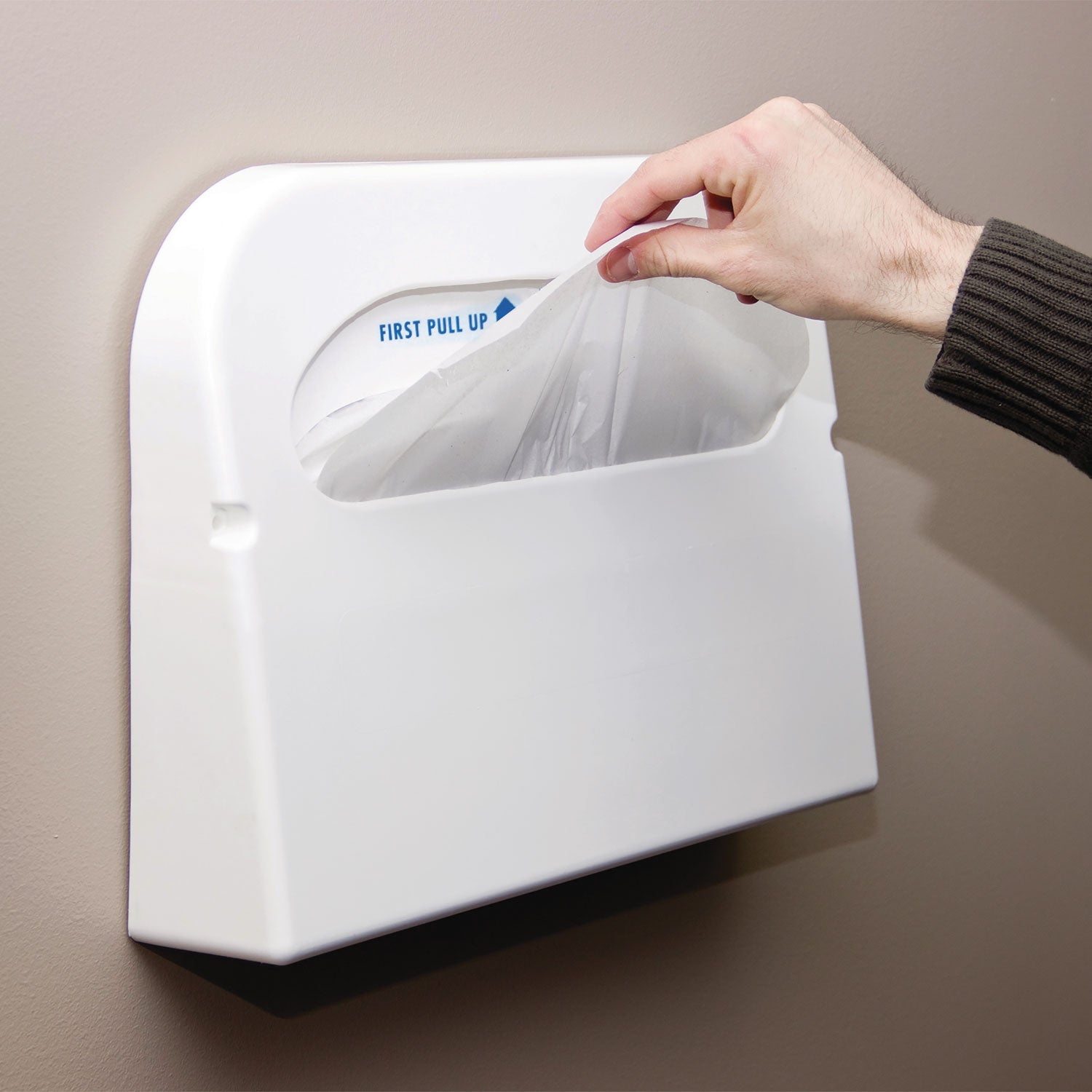 Health Gards Toilet Seat Covers, 14.25 X 16.5, White, 250 Covers/pack, 20 Packs/carton