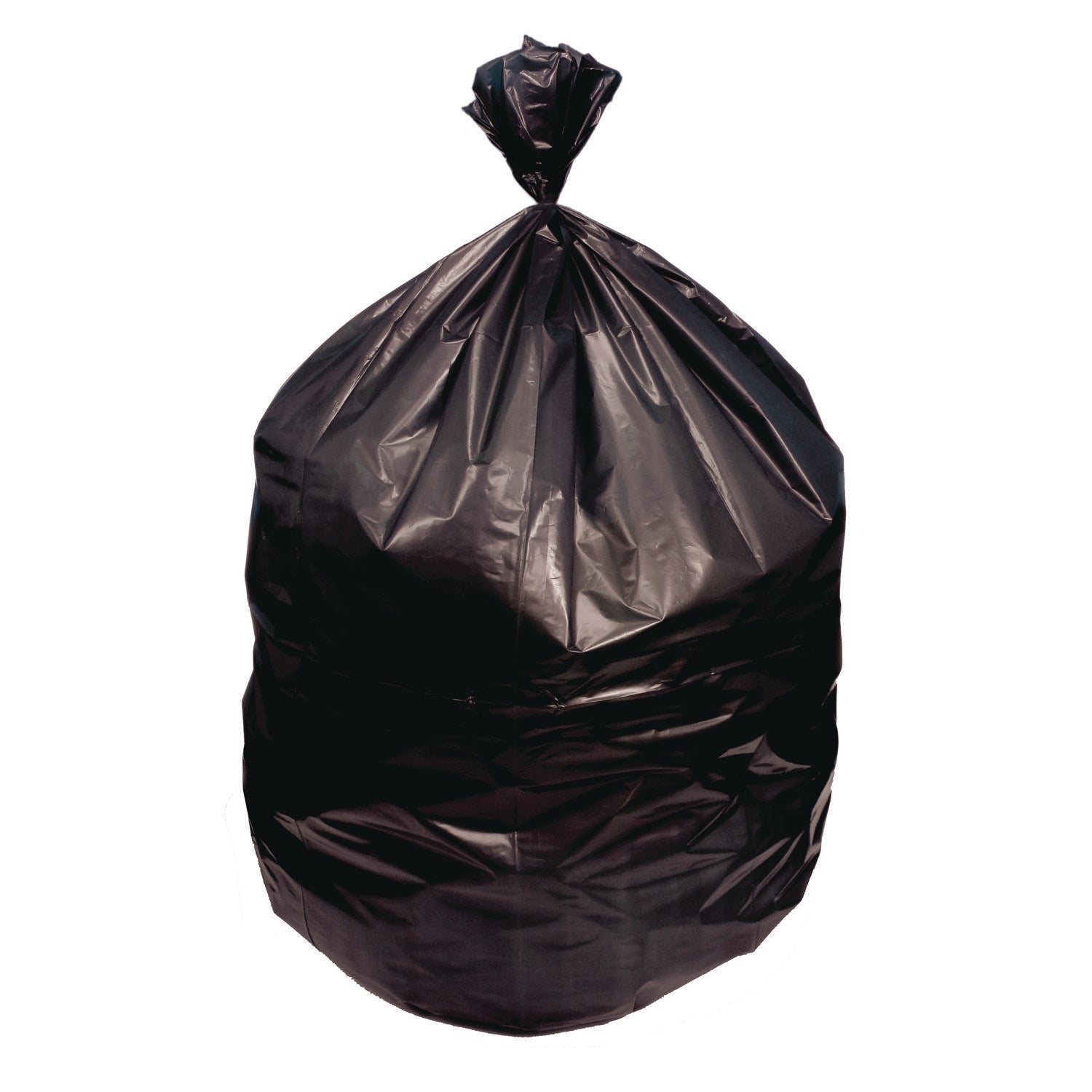 Heritage AccuFit RePrime Can Liners - 32 gal/55 lb Capacity - 44" Length x 33" Width x 0.90 mil (23 Micron) Thickness - Black - Resin - Can - 20/Roll - 5 / Carton