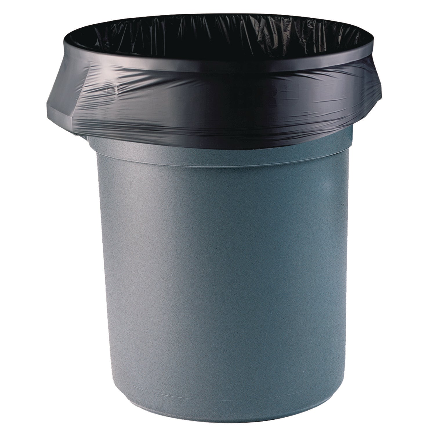 Heritage AccuFit RePrime Can Liners - 32 gal/55 lb Capacity - 44" Length x 33" Width x 0.90 mil (23 Micron) Thickness - Black - Resin - Can - 20/Roll - 5 / Carton