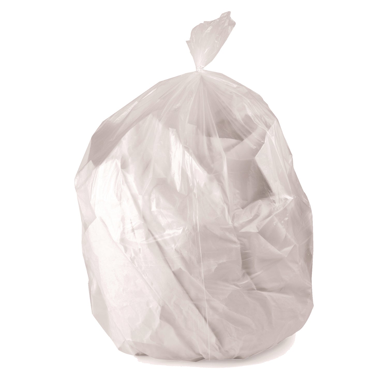 Heritage RePrime AccuFit 44-gal Can Liners - 44 gal Capacity - 50" Length x 37" Width x 0.90 mil (23 Micron) Thickness - Low Density - Clear - Linear Low-Density Polyethylene (LLDPE) - Garbage - 50 / Box
