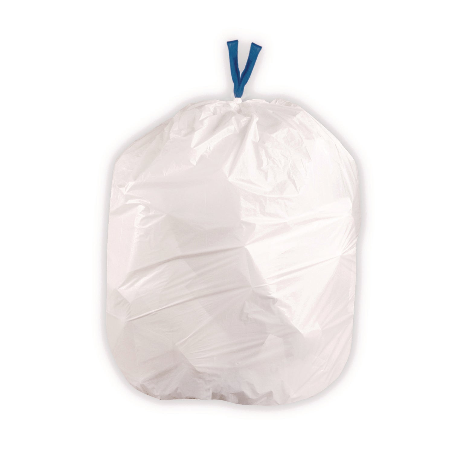 BlueCollar 13-gallon Drawstring Trash Bags - 13 gal Capacity - 28" Length x 24" Width x 0.80 mil (20 Micron) Thickness - Drawstring Closure - White - Garbage - 80 / Box