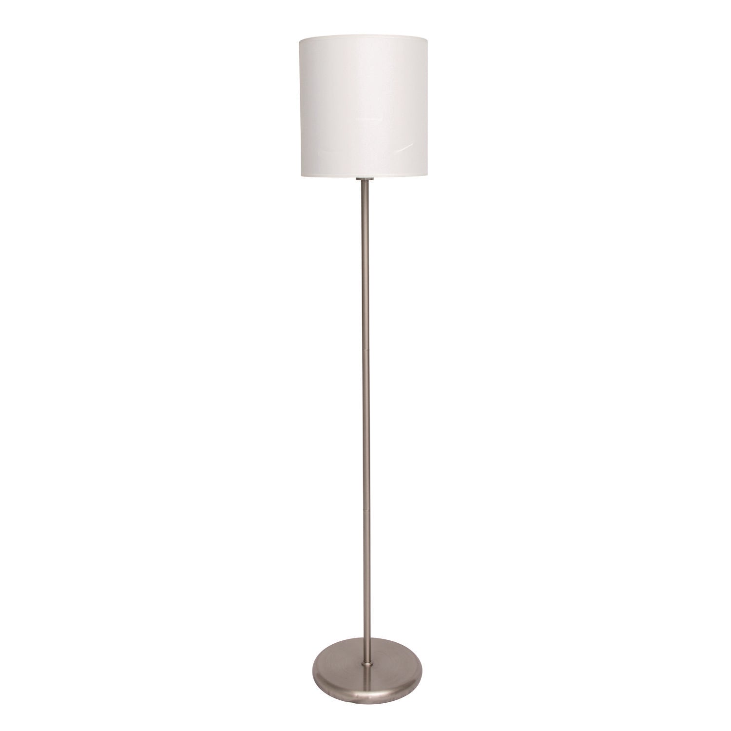 13 W CFL, LED Bulb - Silver - Steel - Floor-mountable, Desk Mountable - Silver, White