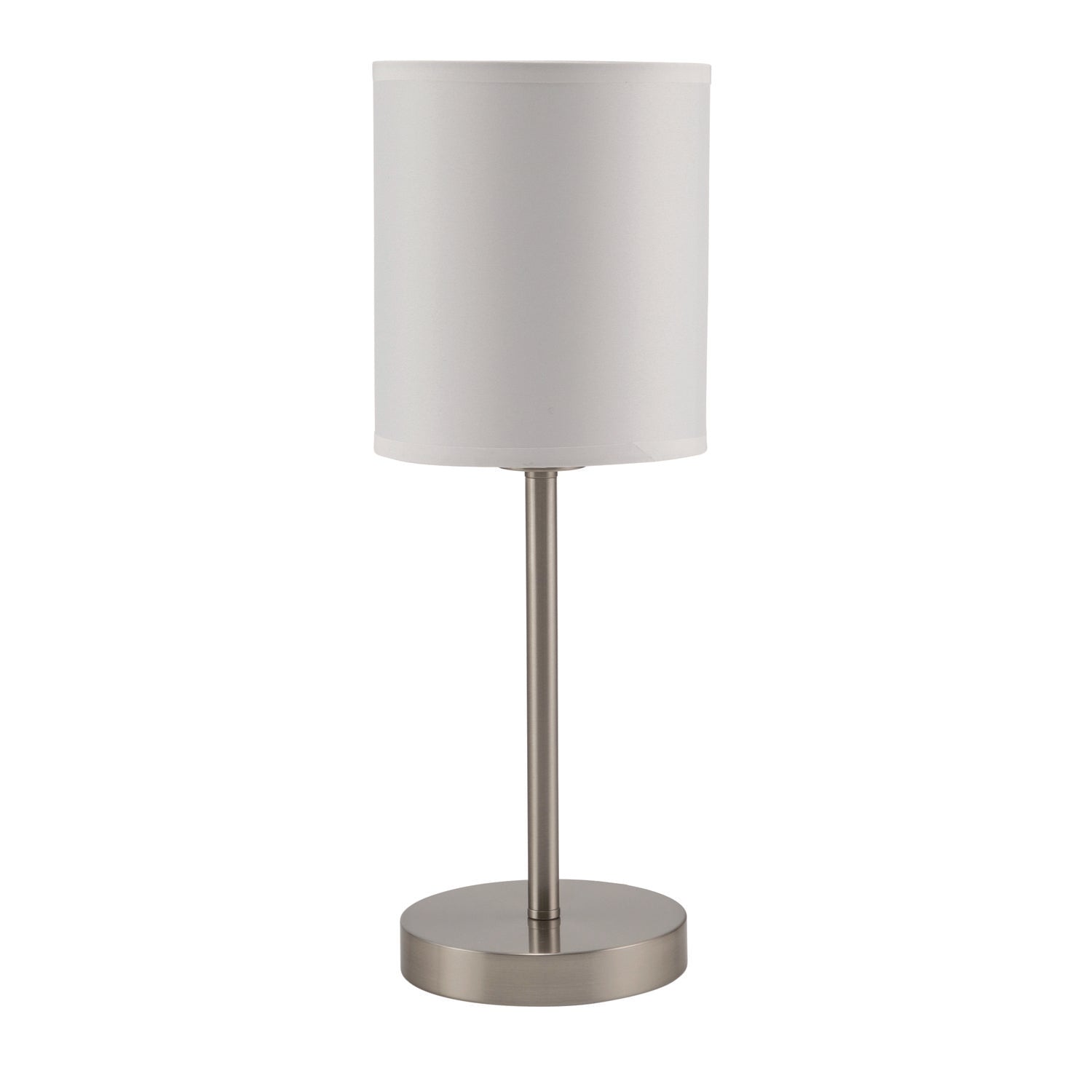 13 W CFL, LED Bulb - Silver - Steel - Floor-mountable, Desk Mountable - Silver, White