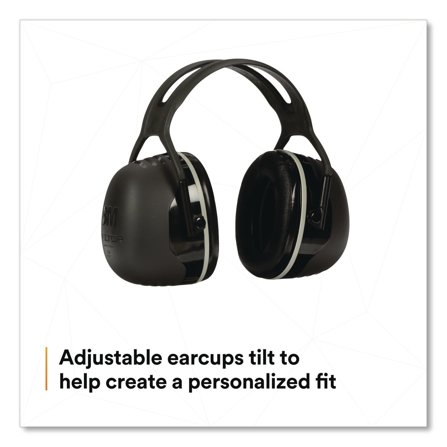 Noise, Noise Reduction Rating Protection - Steel, Steel - Black - Lightweight, Comfortable, Cushioned, Adjustable Headband, Durable - 1 Each