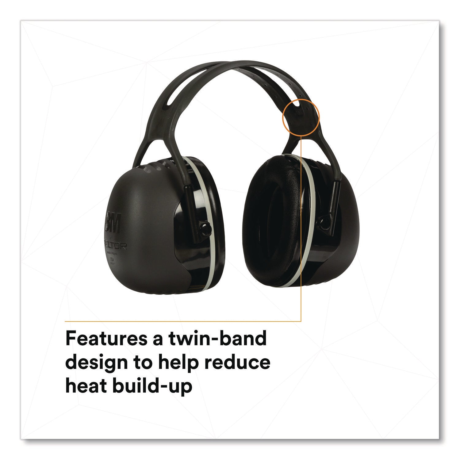 Noise, Noise Reduction Rating Protection - Steel, Steel - Black - Lightweight, Comfortable, Cushioned, Adjustable Headband, Durable - 1 Each