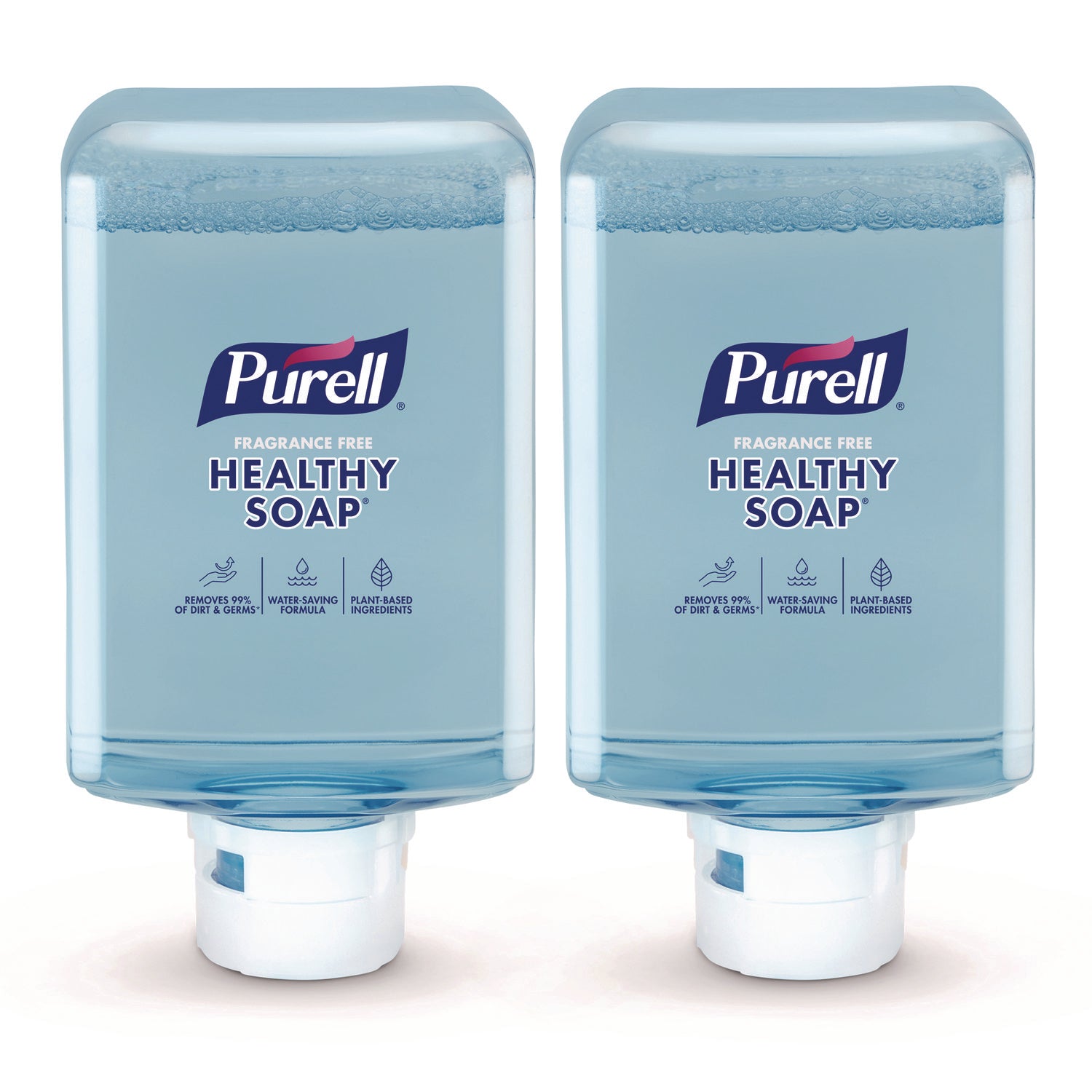 HEALTHY SOAP with CLEAN RELEASE Technology Refill, For ES10 Dispensers, Fragrance-Free, 1,200 mL, 2/Carton