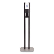 PURELL&reg; ES10 Floor Stand with Automatic Dispenser - Floor, Freestanding - Graphite - For High Traffic Area, Sanitizing Dispenser, Waiting Room, Hallway - Low-profile Base, Lightweight, Sturdy