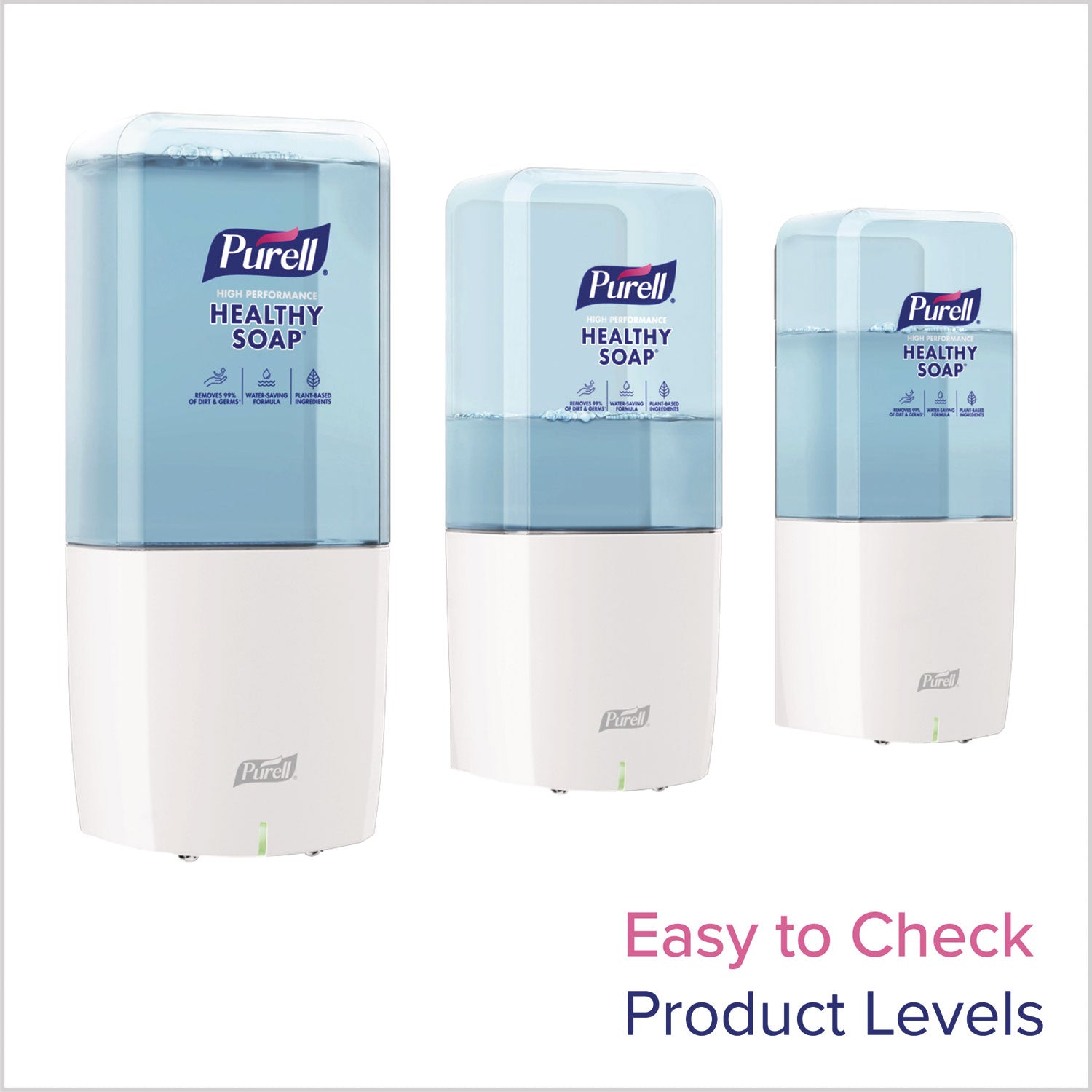 PURELL&reg; ES10 Automatic Hand Soap Dispenser - Automatic - 1.27 quart Capacity - Support AA Battery - Refillable, Touch-free, Wall Mountable - White - 1 Each