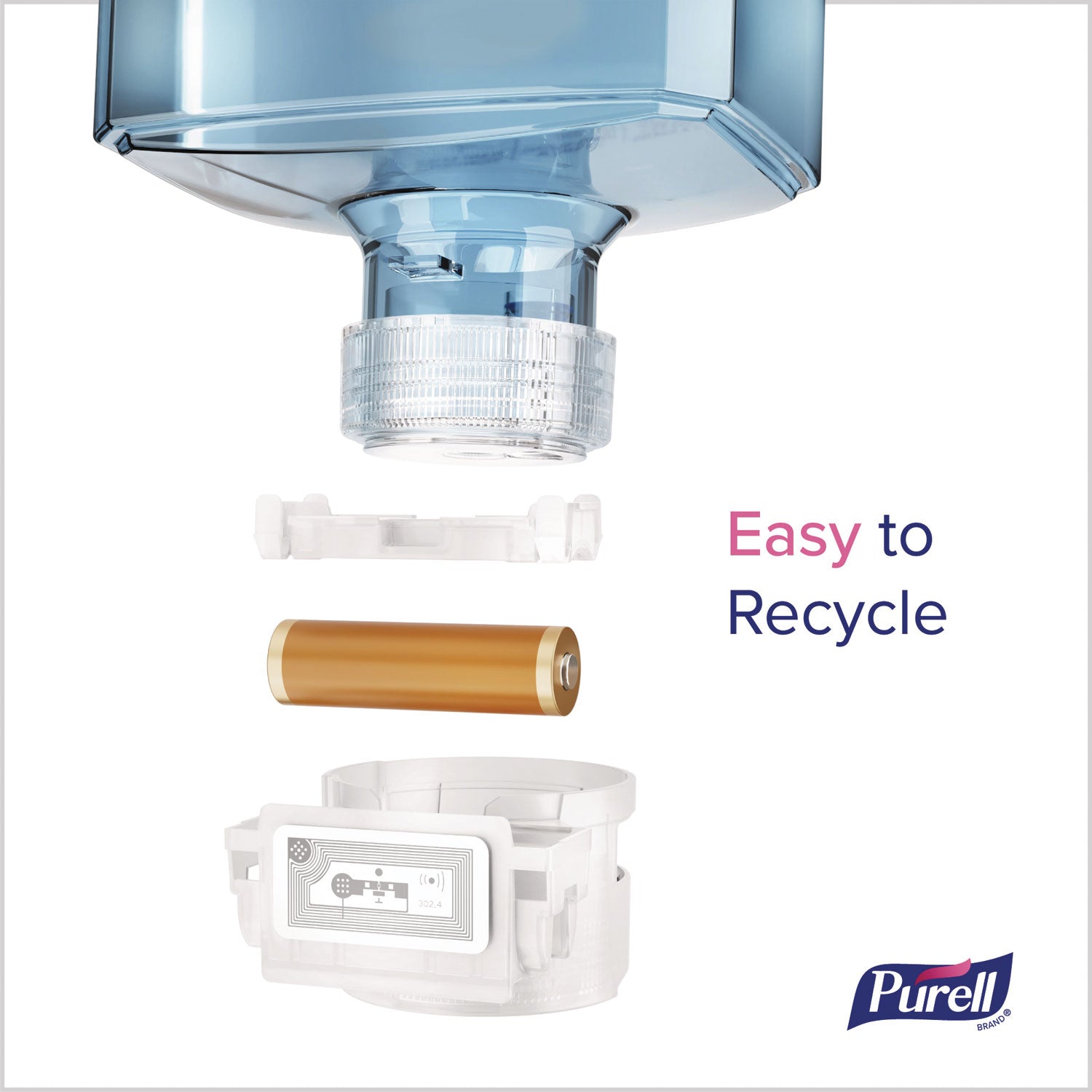PURELL&reg; ES10 Automatic Hand Soap Dispenser - Automatic - 1.27 quart Capacity - Support AA Battery - Refillable, Touch-free, Wall Mountable - Graphite - 1 Each