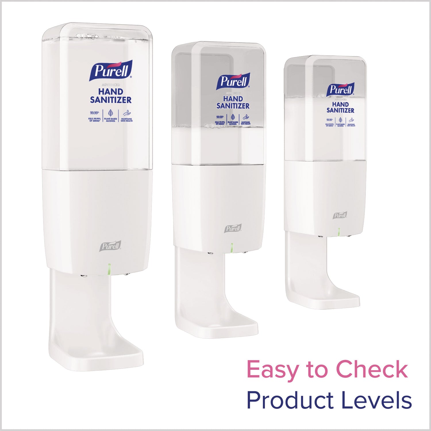 PURELL&reg; ES10 Automatic Hand Sanitizer Dispenser - Automatic - 1.27 quart Capacity - Support AA Battery - Refillable, Touch-free, Wall Mountable - White - 1 Each