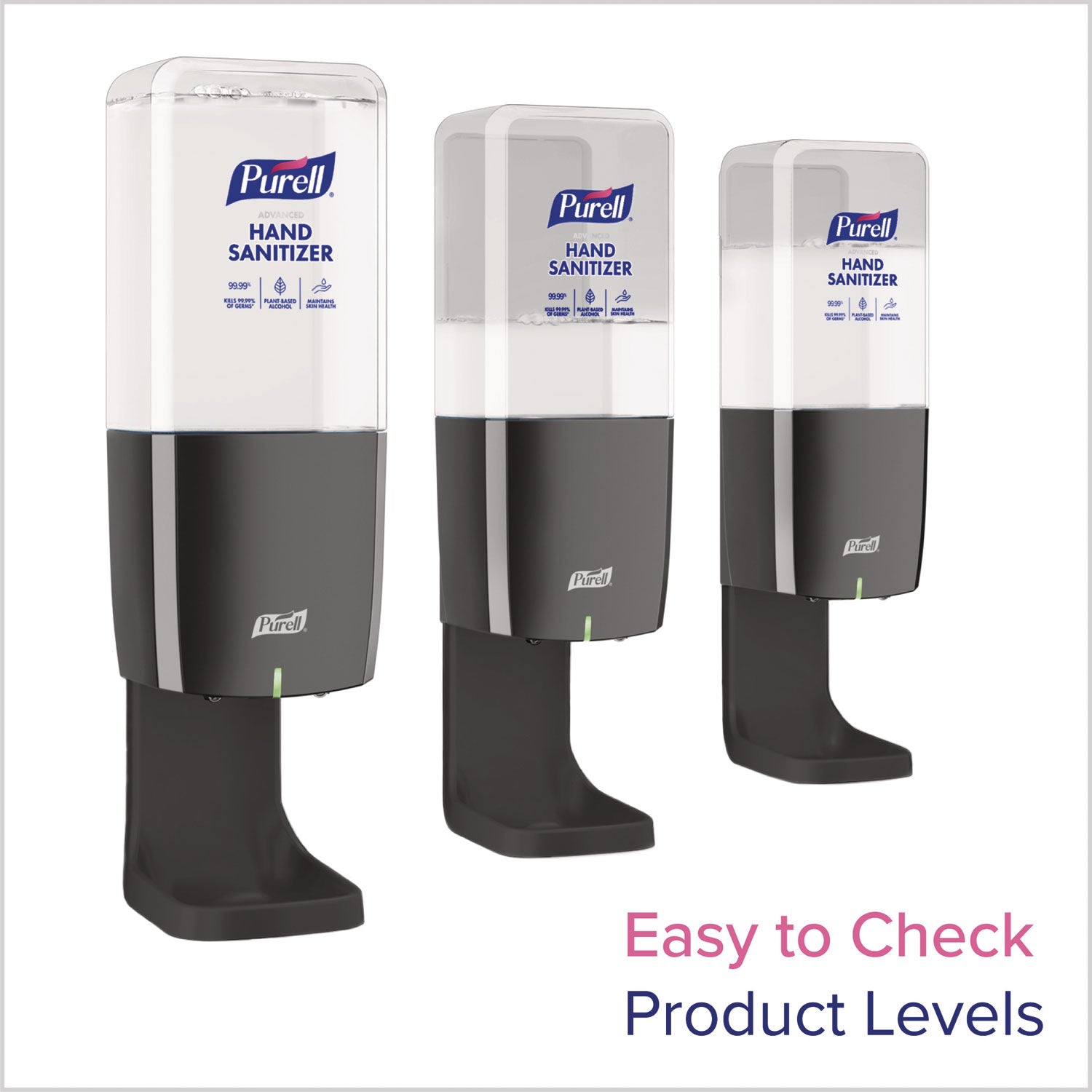 PURELL&reg; ES10 Automatic Hand Sanitizer Dispenser - Automatic - 1.27 quart Capacity - Support AA Battery - Refillable, Touch-free, Wall Mountable - Graphite - 1 Each