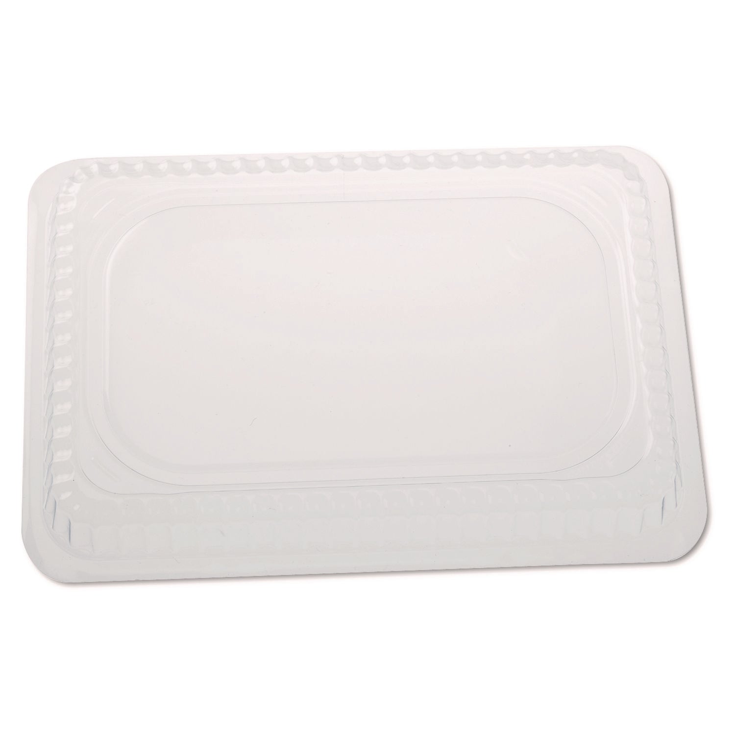 Plastic Dome Lids, Fits Oblong Pans 2061/2062, 8.25 x 5.88, Clear, 500/Carton