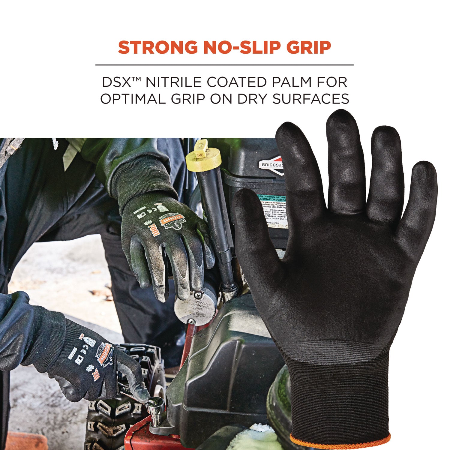 ProFlex 7001 Nitrile-Coated Gloves, Black, X-Small, 12 Pairs