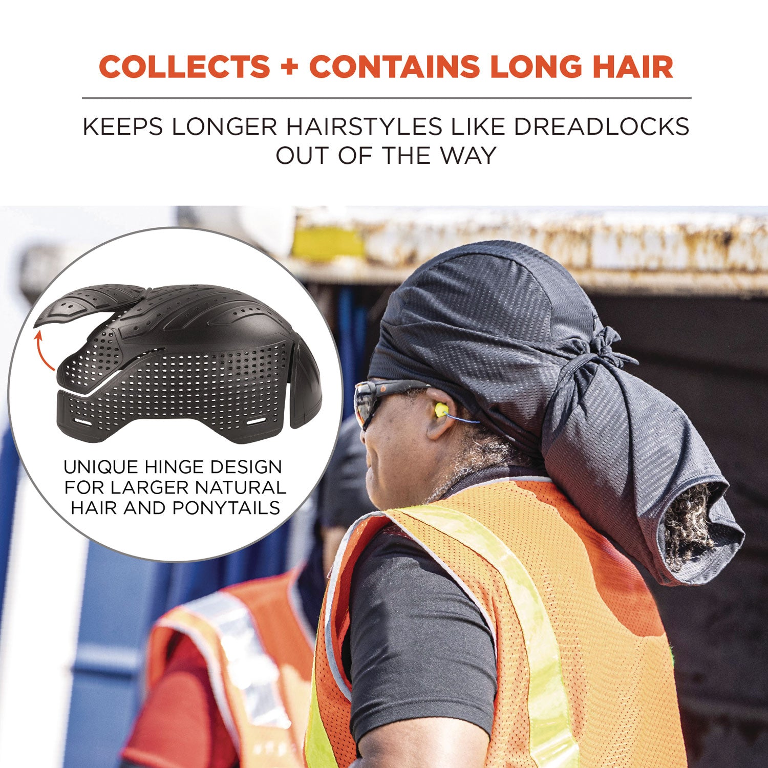 Skullerz 8941 Dreadlock Tube and Bump Cap Insert, Small/Medium, Black