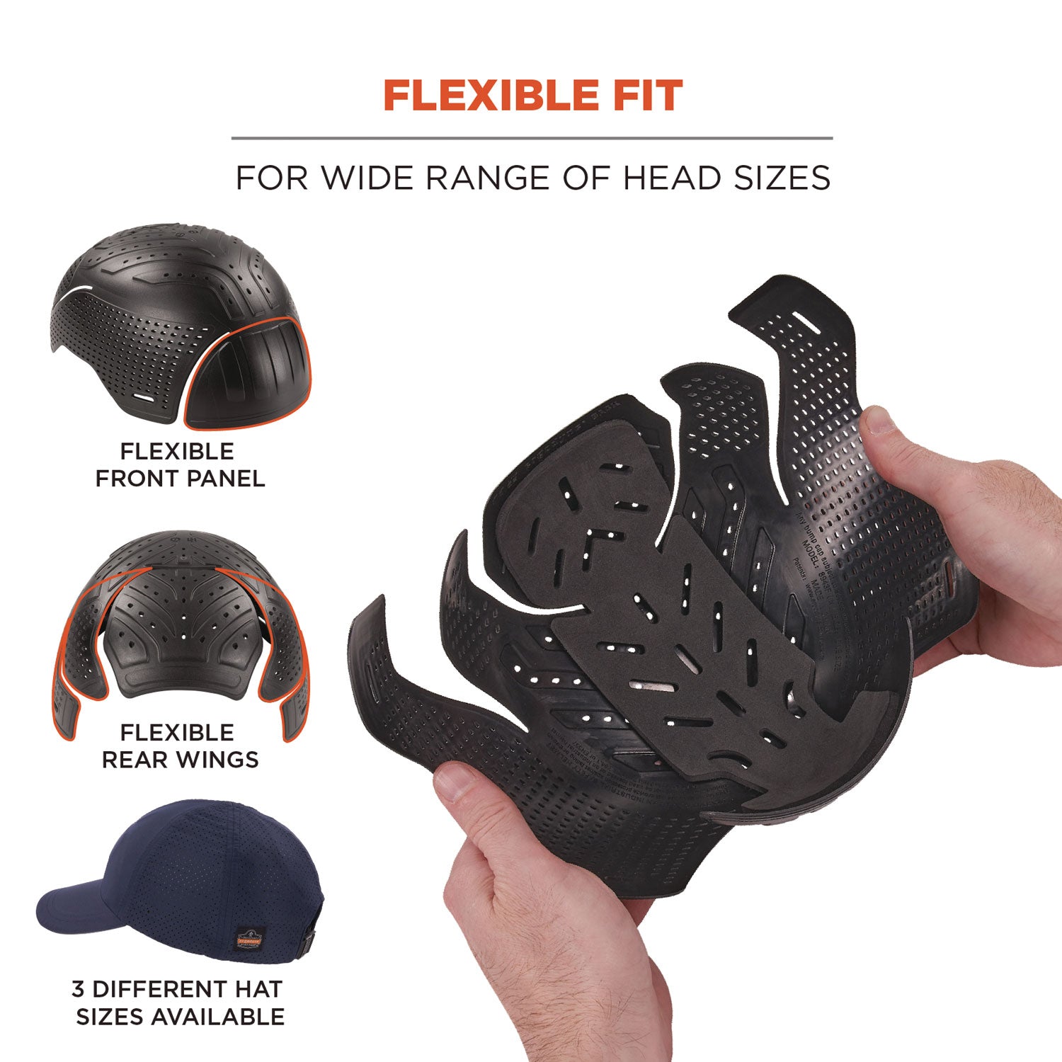 Skullerz 8947 Lightweight Baseball Hat and Bump Cap Insert, X-Small/Small, Navy