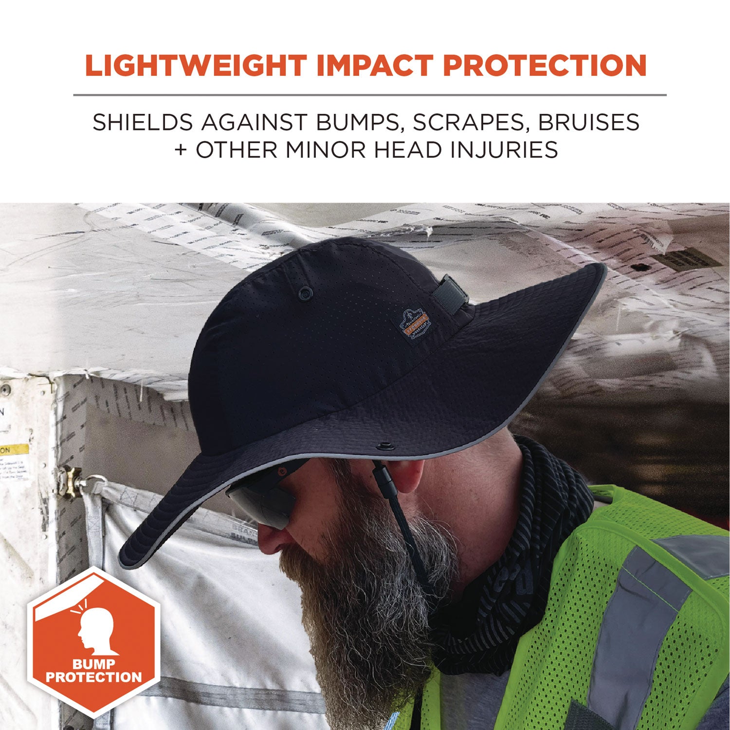 Skullerz 8957 Lightweight Ranger Hat and Bump Cap Insert, Medium/Large, Black