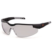 Ergodyne Skullerz Dellenger Safety Glasses, Matte Black Frame, Adjustable Temple, Impact Resistant, Rimless, Lightweight, UV Protection, Wraparound Design, 1 Each