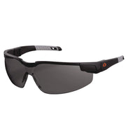 Ergodyne Skullerz Dellenger-AFAS Anti-Fog Scratch-Resistant Safety Glasses, Smoke Lens, Matte Black Frame, Adjustable Temple, Lightweight, Impact Resistant, Rimless, 1 Each
