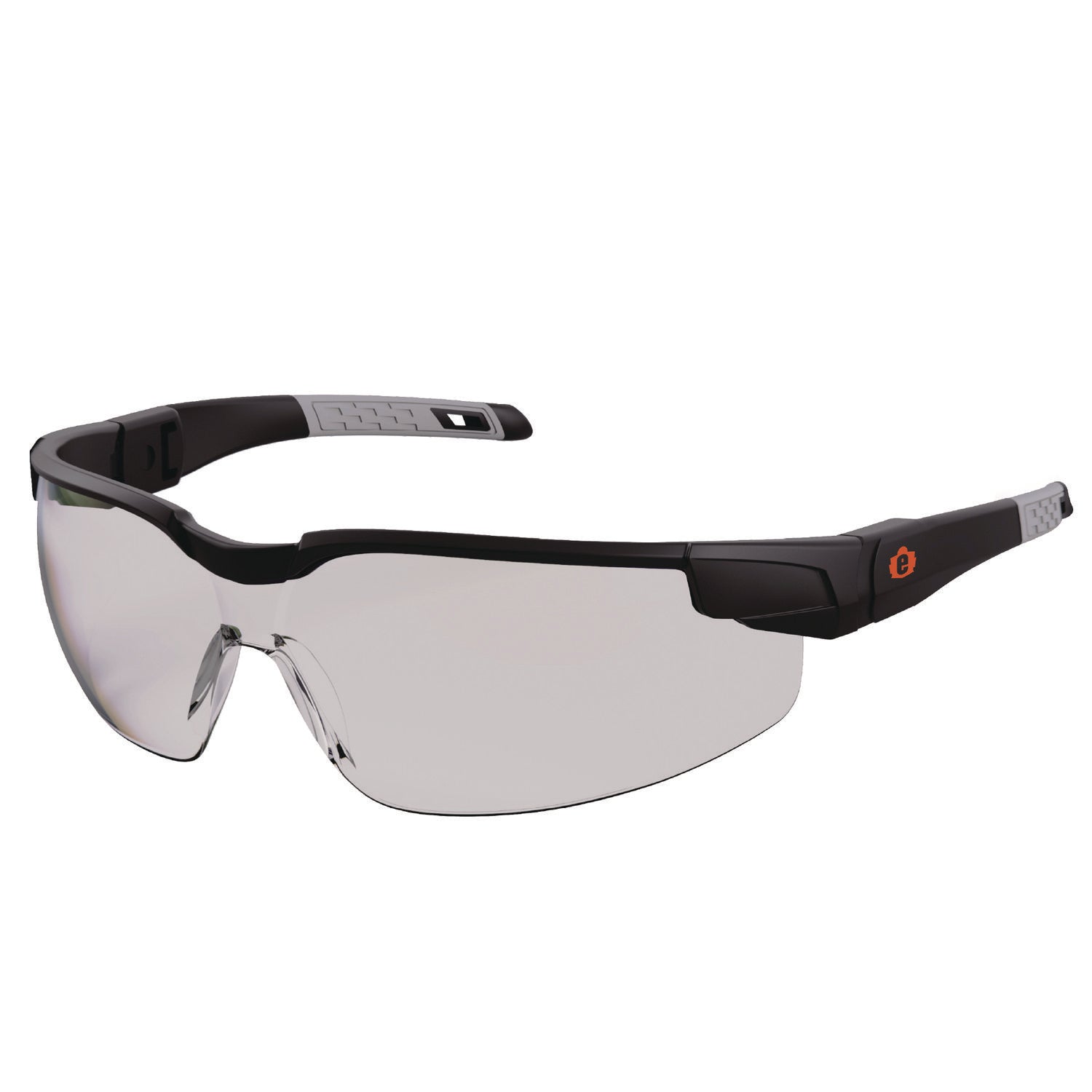 Ergodyne Skullerz Dellenger-AFAS Anti-Fog Scratch-Resistant Safety Glasses, Translucent Lens, Matte Black Frame, Adjustable Temples, Lightweight Rimless Design, Impact Resistant, 1 Each