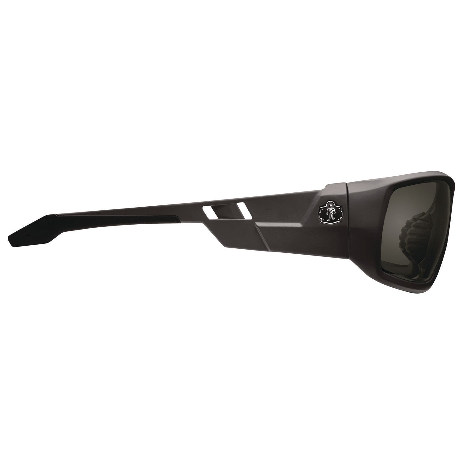 Ergodyne Odin Anti-Scratch/Anti-Fog Safety Glasses, Smoke Lens, Matte Black Frame, Rubber Nose Piece and Temples, Impact Resistant, Non-slip, Sweat Resistant, 1 Each