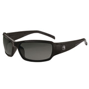 Ergodyne THOR Anti-Scratch/Anti-Fog Safety Glasses, Smoke Lens, Matte Black Frame, Flexible Durable Nylon, 1 Each