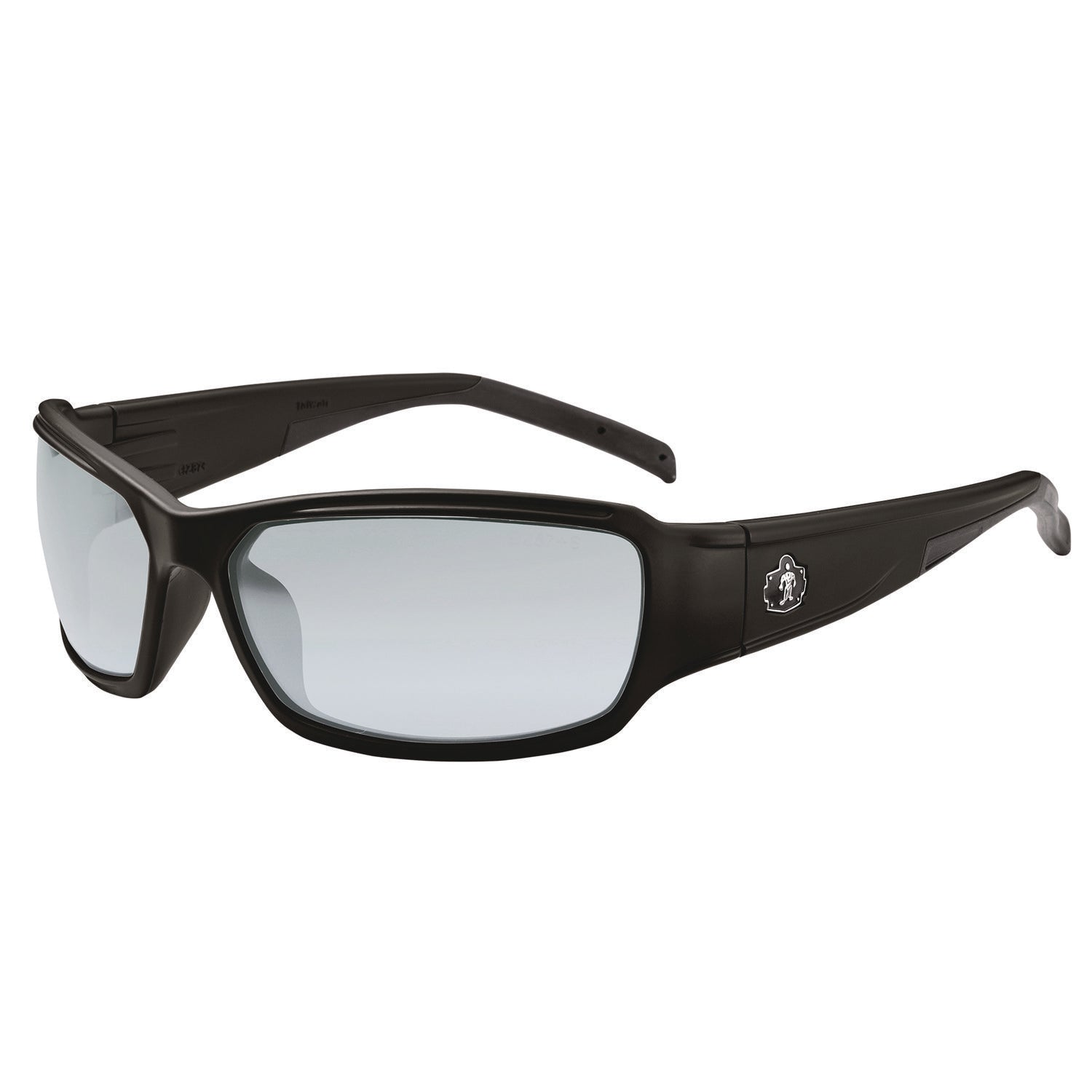 Ergodyne Skullerz THOR Anti-Scratch/Anti-Fog Safety Glasses, Translucent Lens, Matte Black Nylon Frame, Flexible & Durable, 1 Each