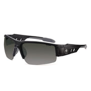 Ergodyne DAGR Anti-Scratch/Anti-Fog Safety Glasses, Smoke Lens, Matte Black Frame, Flexible Half Frame, Non-slip, Sweat Resistant, 1 Each