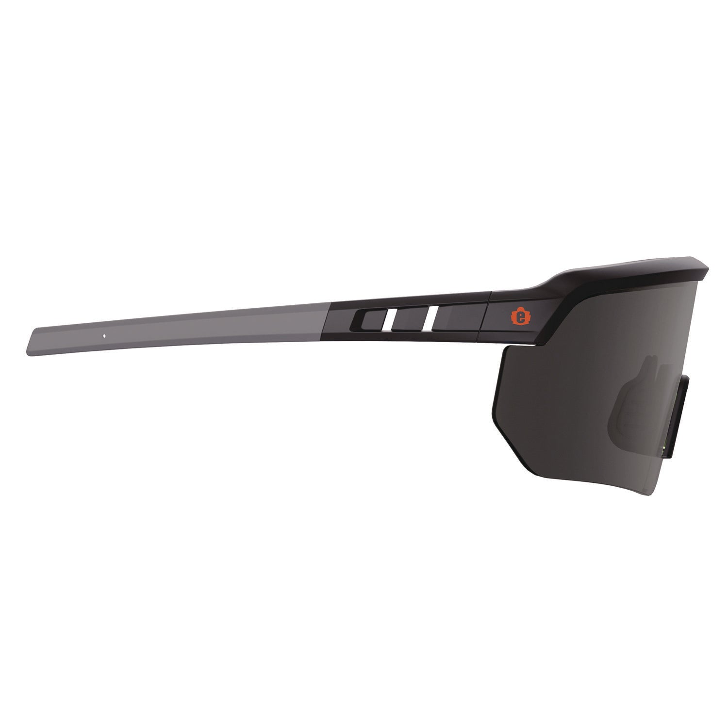 Ergodyne Skullerz AEGIR Enhanced Anti-Fog Safety Glasses, Matte Black Frame, Smoke Lens, Polycarbonate/Rubber, Strap Closure, Impact Resistant, Anti-Scratch, Lightweight, Adjustable, 1 Each
