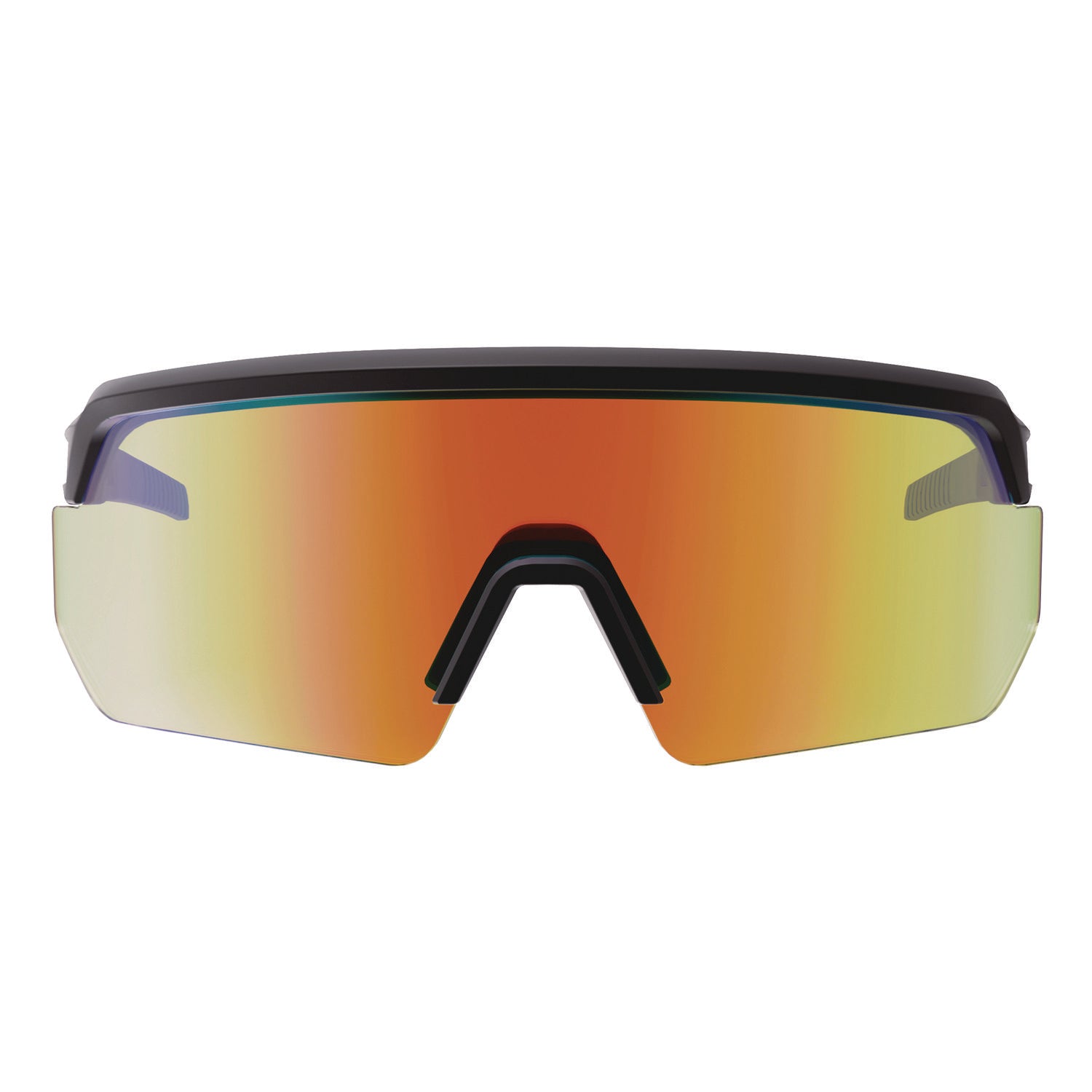 Ergodyne Aegir Enhanced Anti-Fog Safety Glasses, Orange Mirror Lens, Matte Black Frame, Polycarbonate/Rubber, Non-slip, Sweat Resistant, Lightweight, Impact Resistant, Adjustable Temple, 1 Each