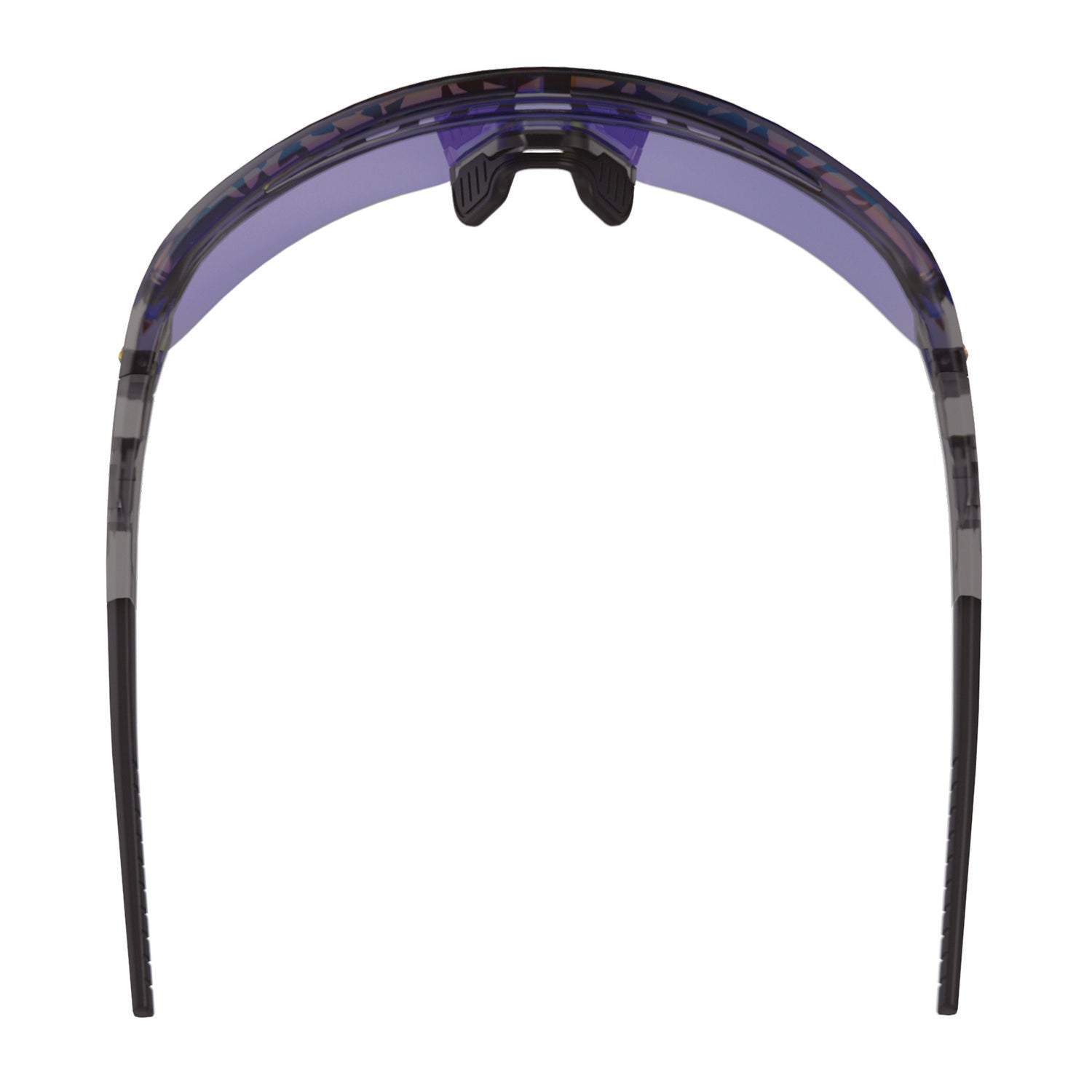 Ergodyne Skullerz AEGIR Safety Glasses, Blue Mirror Lens, Clear Smoke Frame, Polycarbonate/Rubber, Non-slip, Sweat Resistant, Lightweight, Impact Resistant, Adjustable Temple, 1 Each