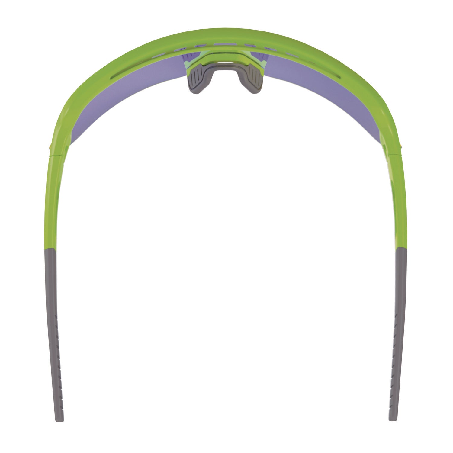 Ergodyne Skullerz AEGIR Safety Glasses, Blue Mirror Lens, Lime Frame, Polycarbonate/Rubber, Non-slip, Sweat Resistant, Lightweight, Impact Resistant, Adjustable Temple, Vented, 1 Each