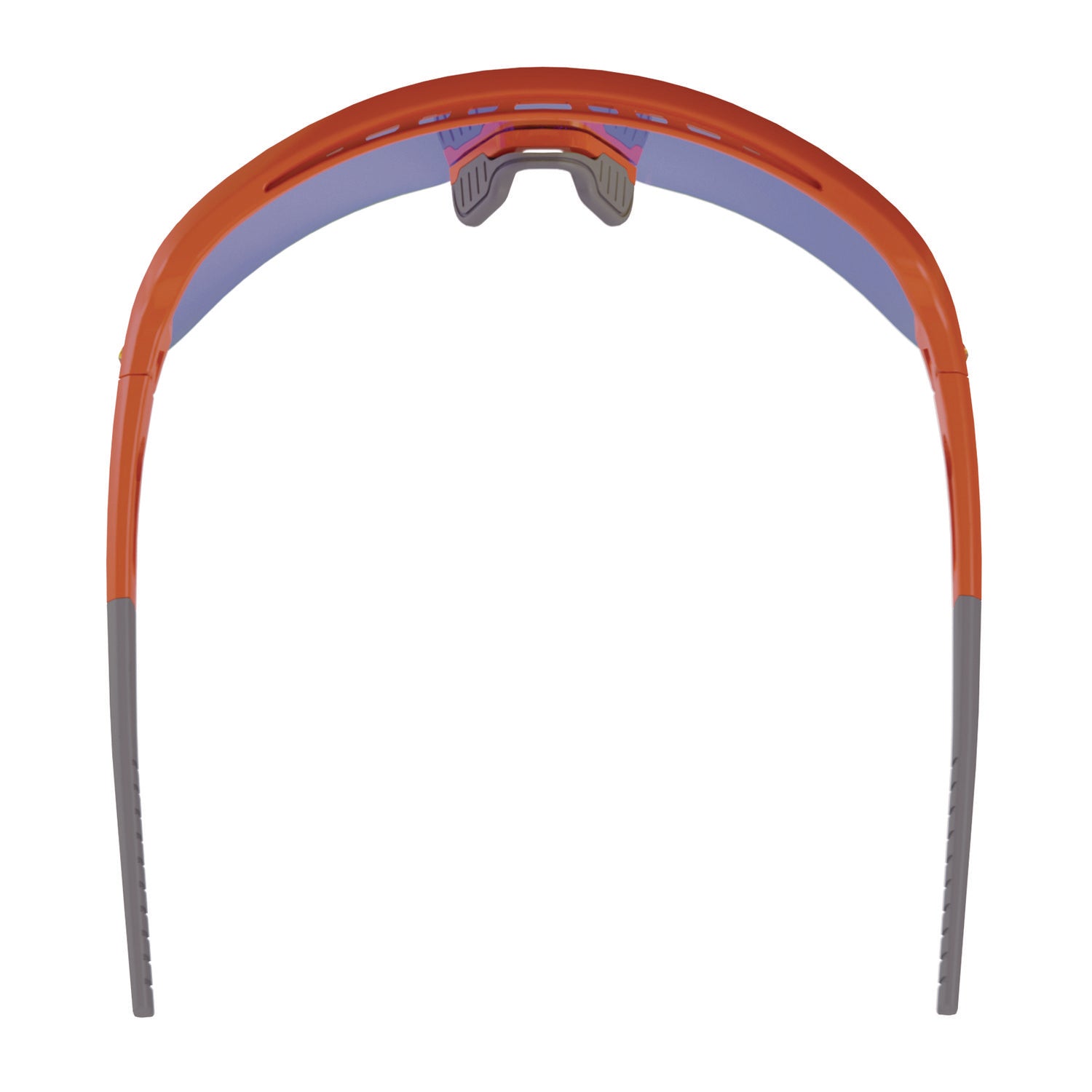 Ergodyne Skullerz AEGIR Safety Glasses, Blue Mirror Lens, Orange Frame, Polycarbonate/Rubber, Impact Resistant, Non-slip, Sweat Resistant, Adjustable, Ventilated, 1 Each