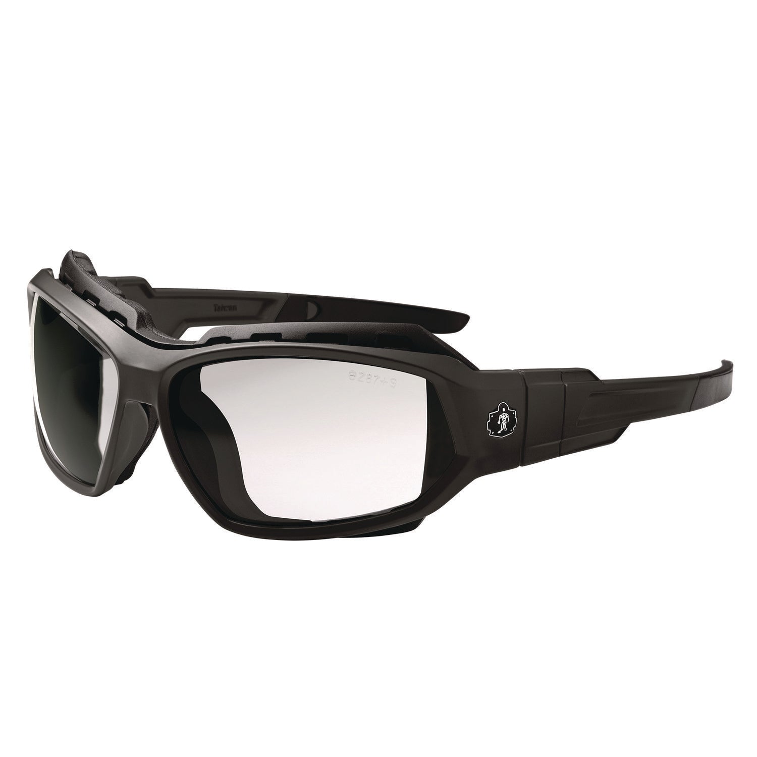 Ergodyne Skullerz LOKI Anti-Fog Safety Spoggles, Clear Lens, Matte Black Frame, Elastic Strap, Anti-scratch, Impact Resistant, Non-slip, Flexible, Sweat Resistant, 1 Each