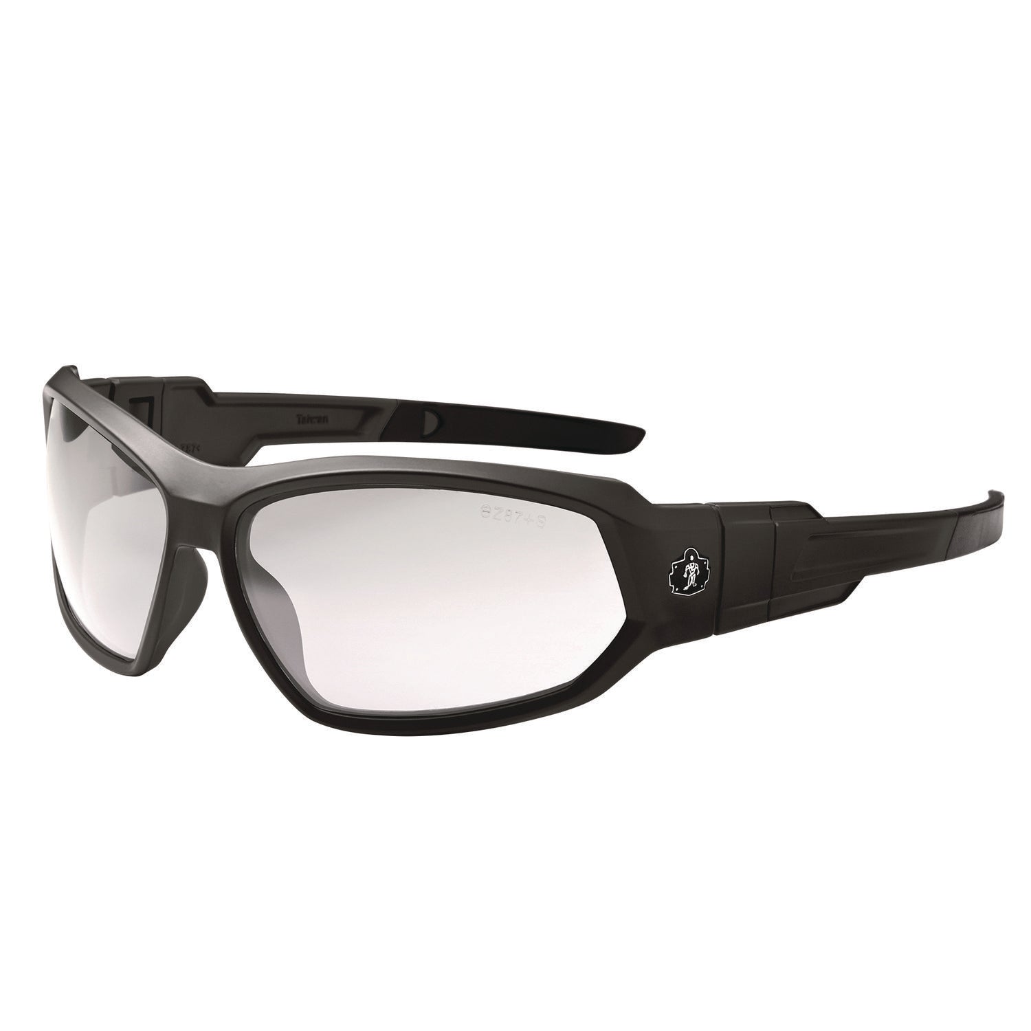 Ergodyne Skullerz LOKI Anti-Fog Safety Spoggles, Clear Lens, Matte Black Frame, Elastic Strap, Anti-scratch, Impact Resistant, Non-slip, Flexible, Sweat Resistant, 1 Each