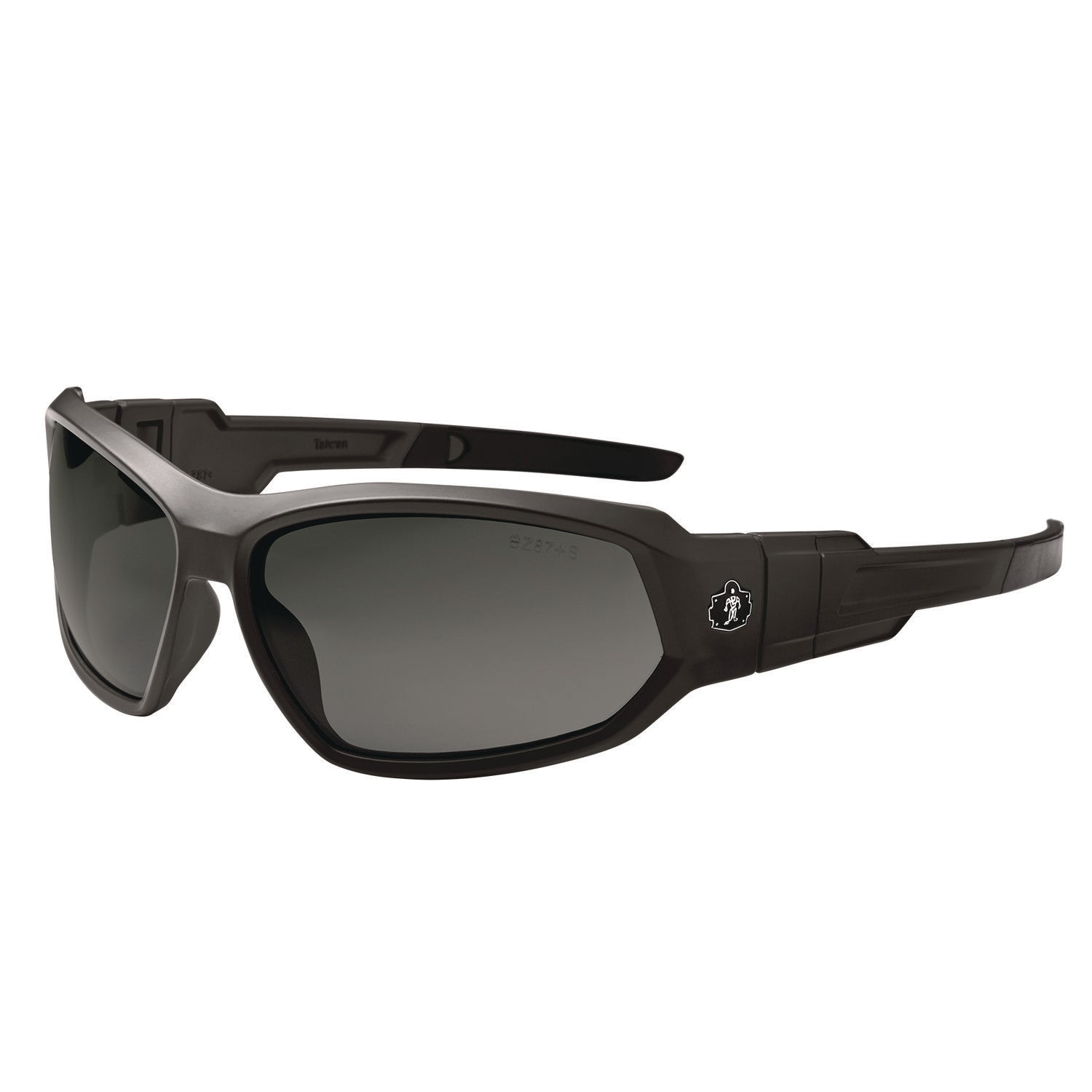 Ergodyne Skullerz LOKI Anti-Fog Safety Spoggles, Smoke Lens, Matte Black Frame, Elastic Strap, Anti-scratch, Impact Resistant, Flexible, Non-slip, Sweat Resistant, 1 Each
