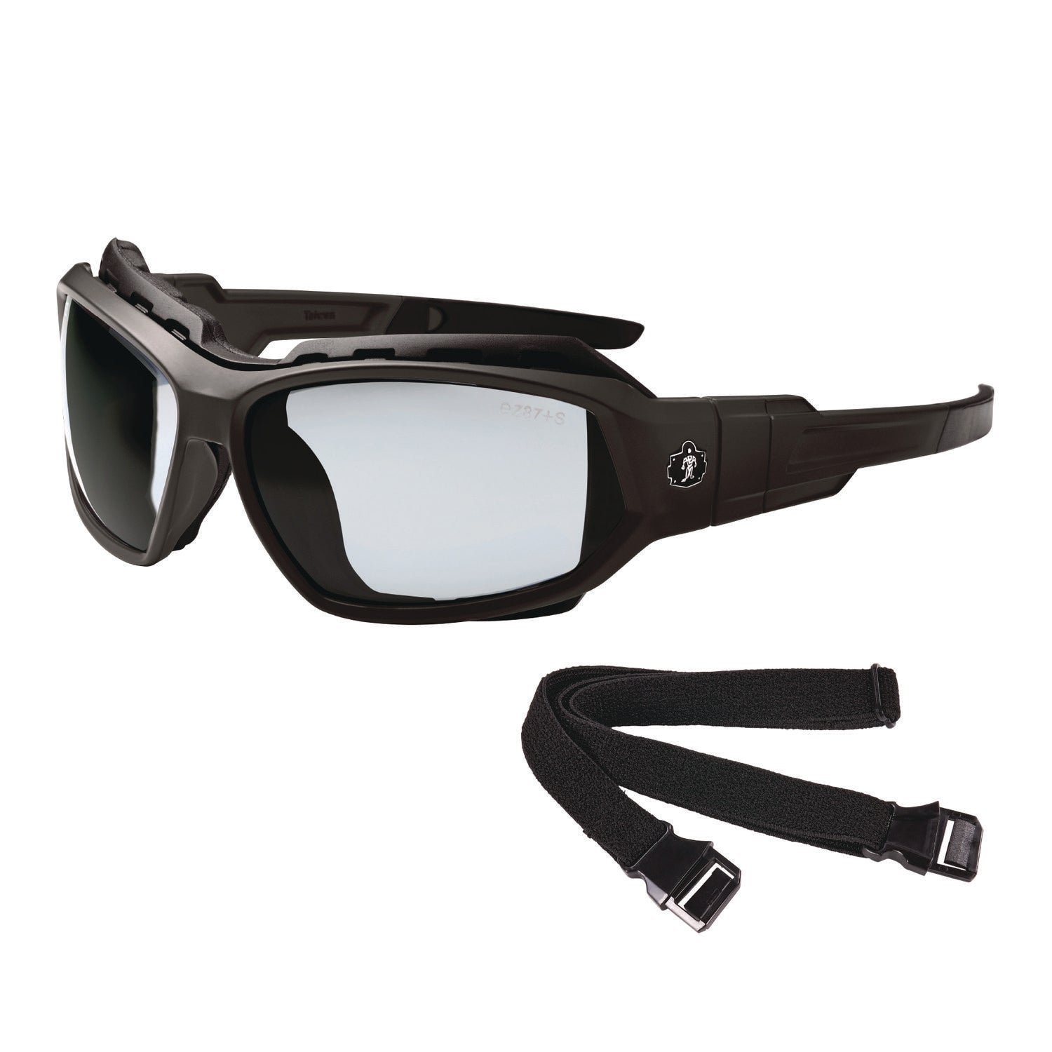 Ergodyne Skullerz LOKI Anti-Fog Safety Spoggles, Matte Black Frame, Translucent Polycarbonate Lens, Elastic Strap, Anti-scratch, Impact Resistant, Flexible, Sweat Resistant, 1 Each