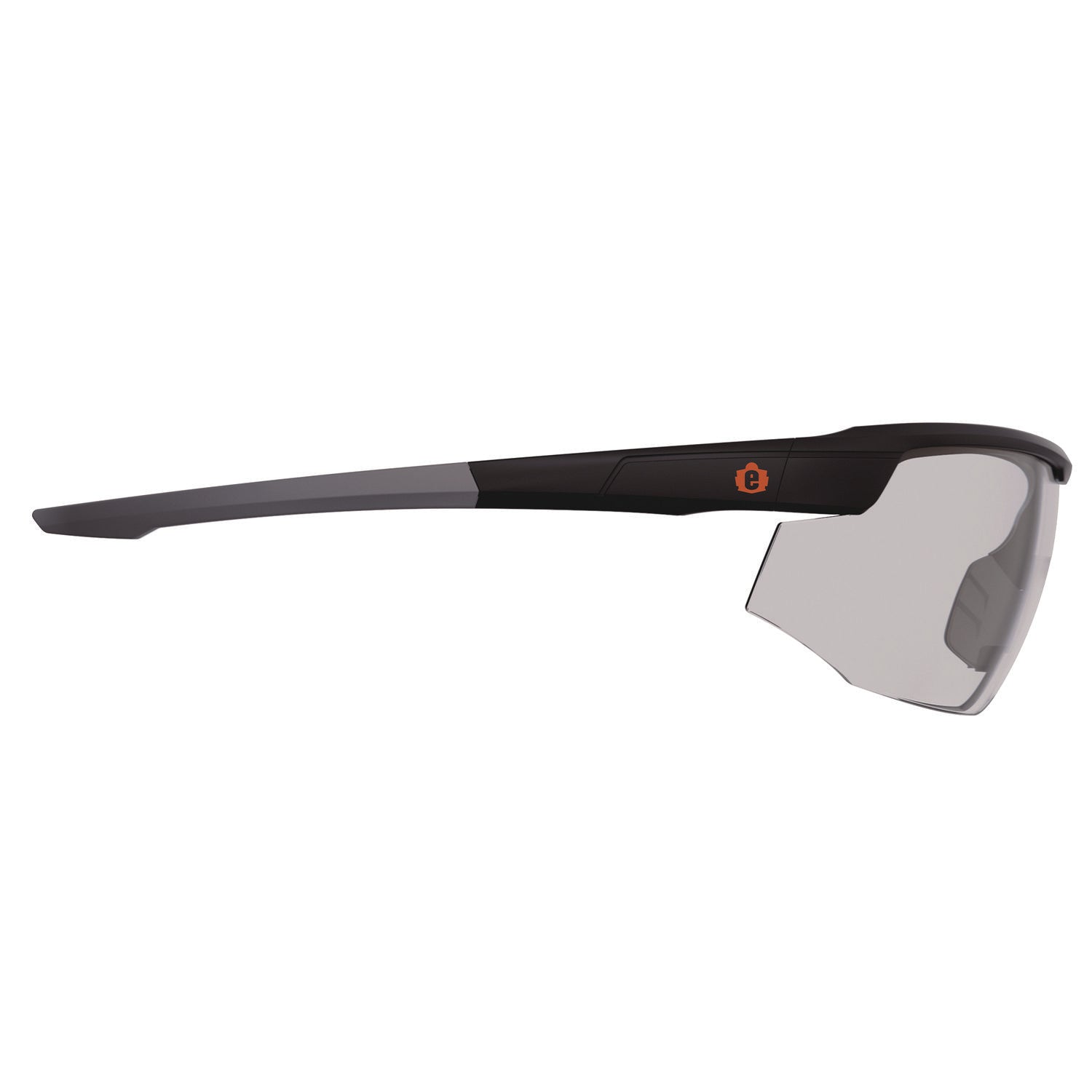 Ergodyne Skullerz SKOLL Anti-Scratch & Enhanced Anti-Fog Safety Glasses, Matte Black Frame, Polycarbonate Lenses, Lightweight, Non-slip, Impact Resistant, 1 Each